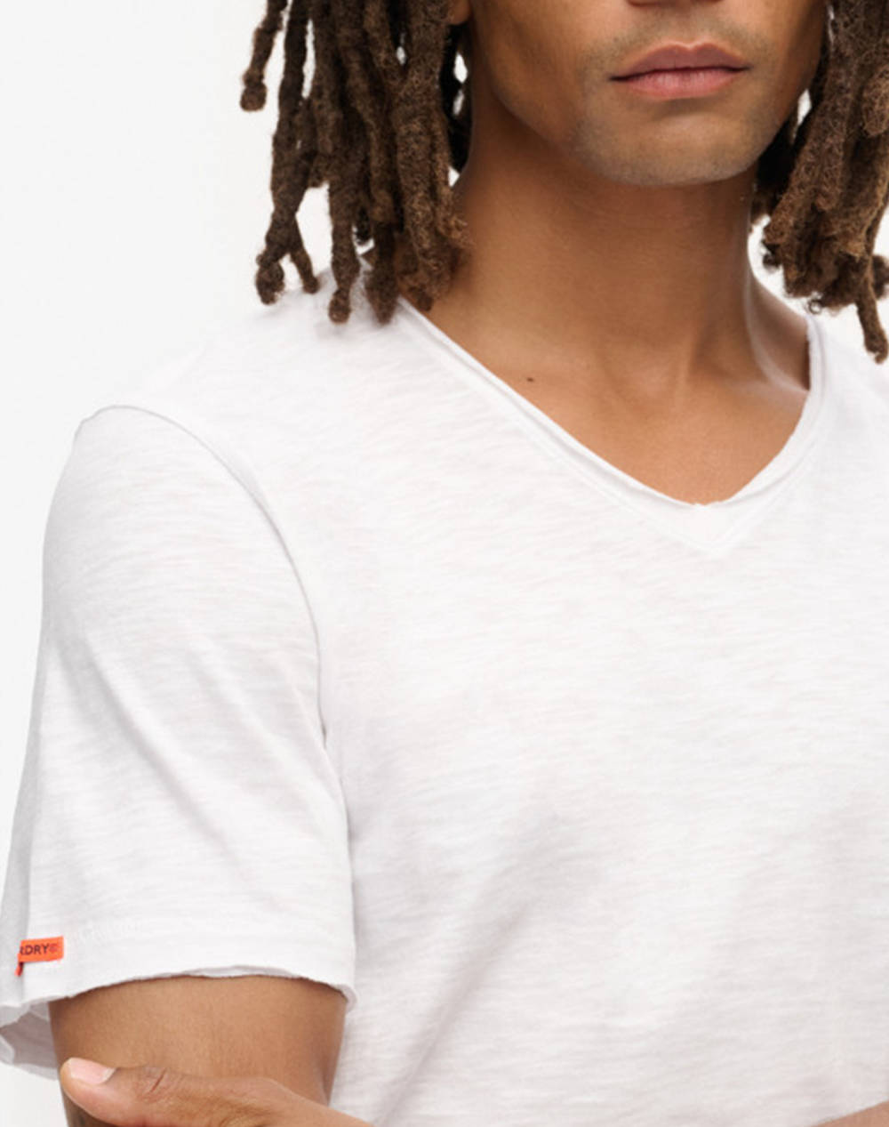 SUPERDRY D3 STUD RAW EDGE SLUB V T SHIRT BLUZA DE BARBATI