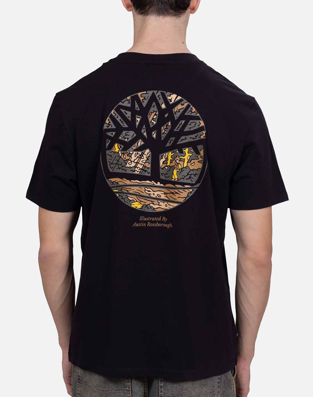 TIMBERLAND Illustrated Tree Logo Back Graphic Tee