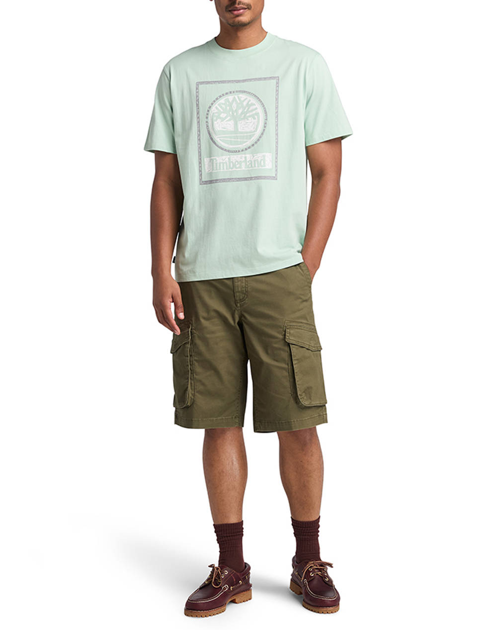 TIMBERLAND Front Seasonal Stack Logo Tee