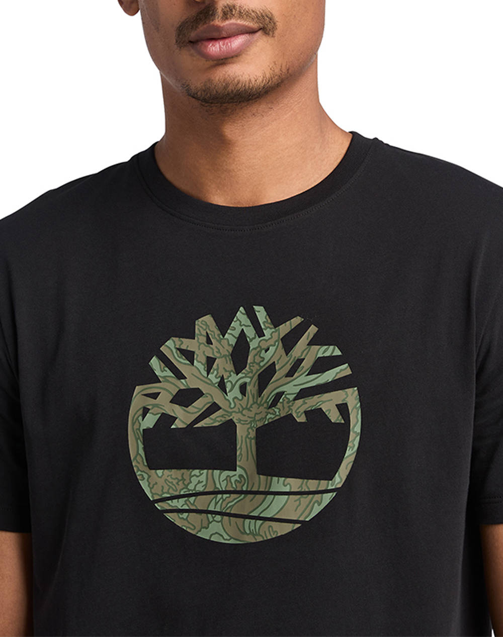 TIMBERLAND Camo Tree Logo Short Sleeve Tee