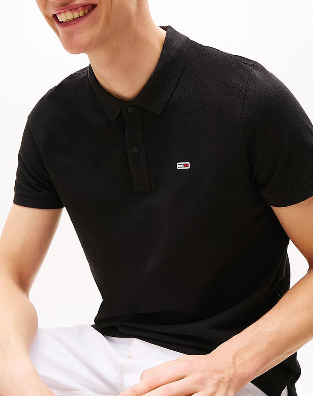 TOMMY JEANS TJM SLIM PLACKET POLO EXT