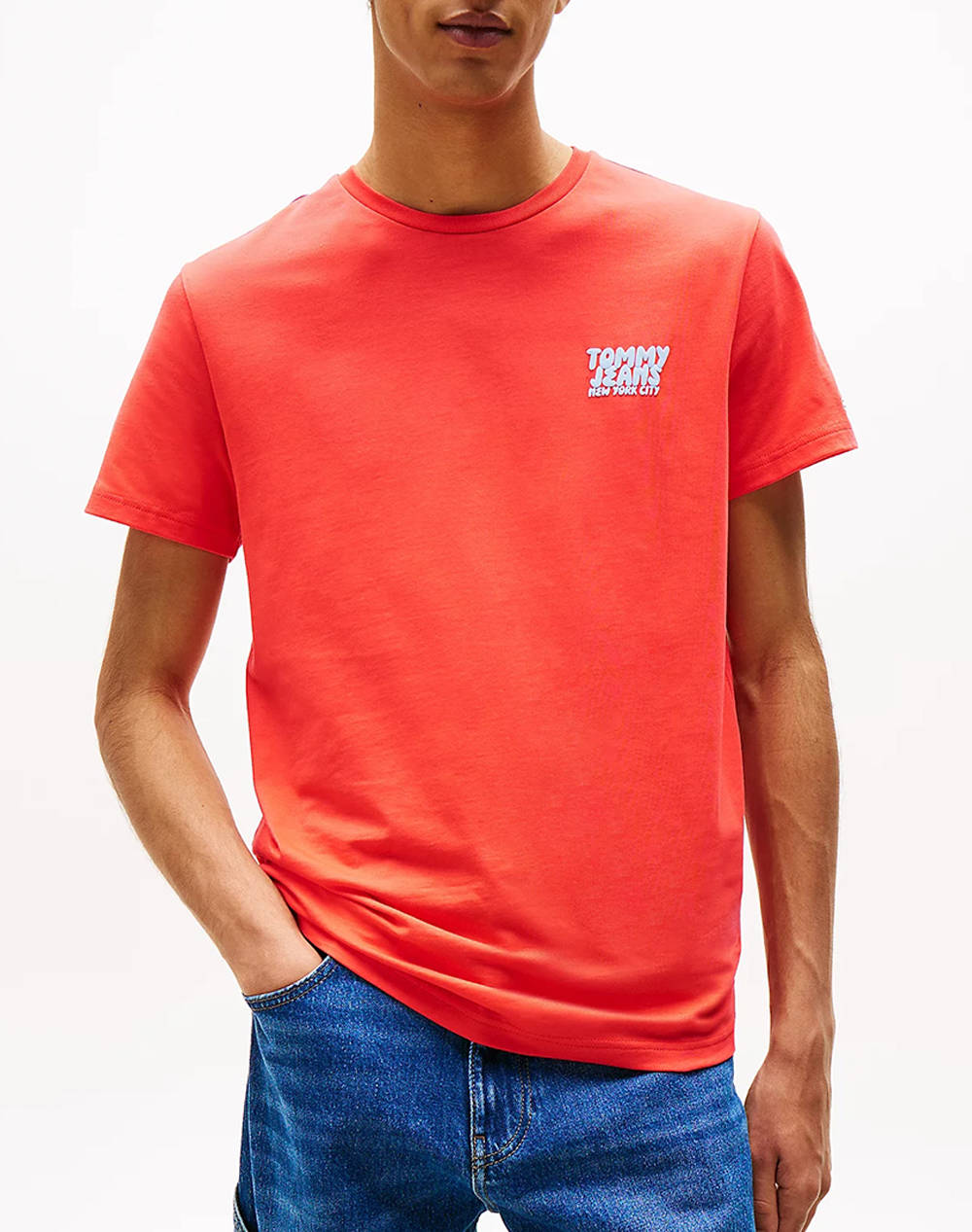 TOMMY JEANS TJM SLIM BUBBLE PRINT SS TEE EXT
