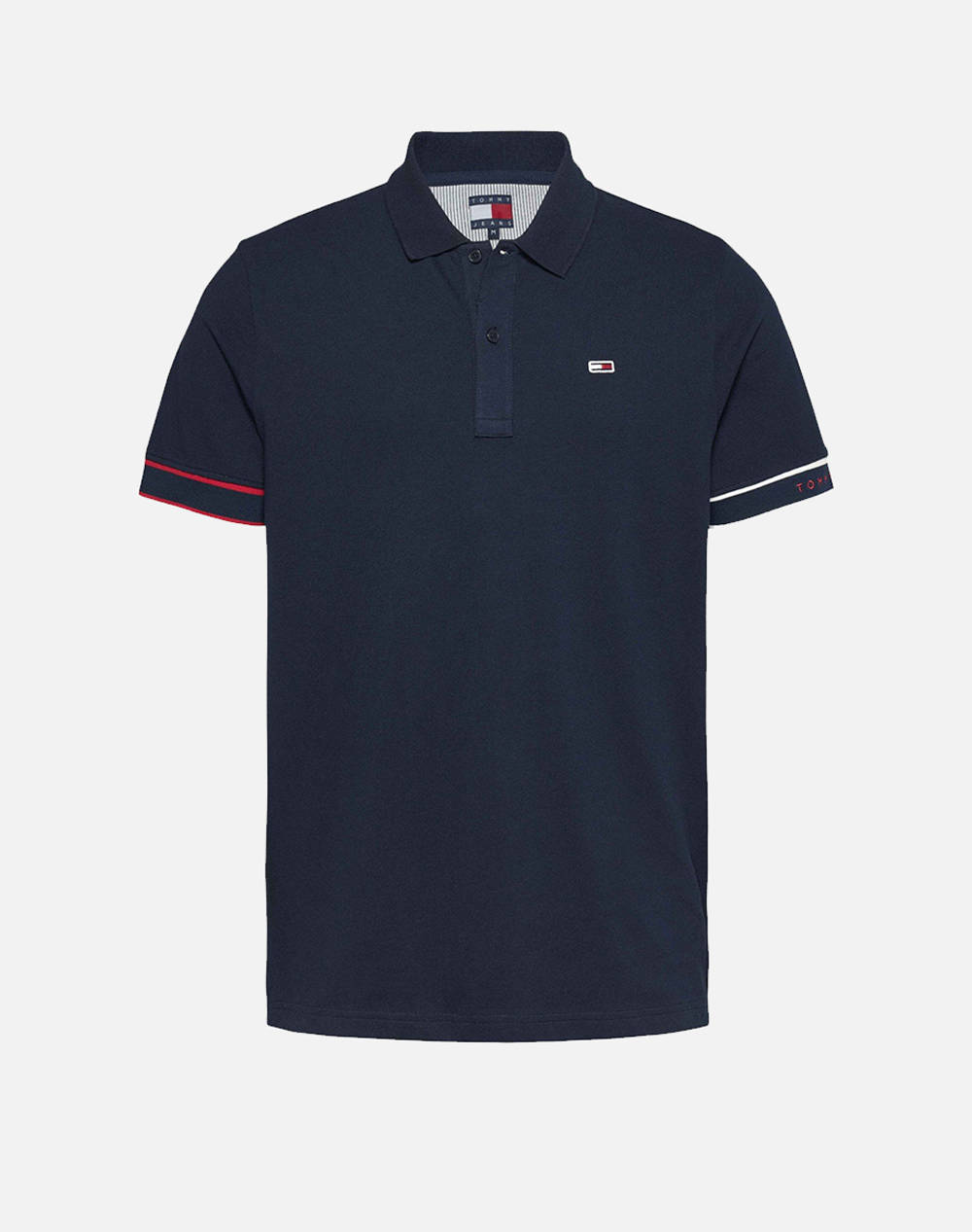 TOMMY JEANS TJM SLIM FLAG CUFF POLO EXT