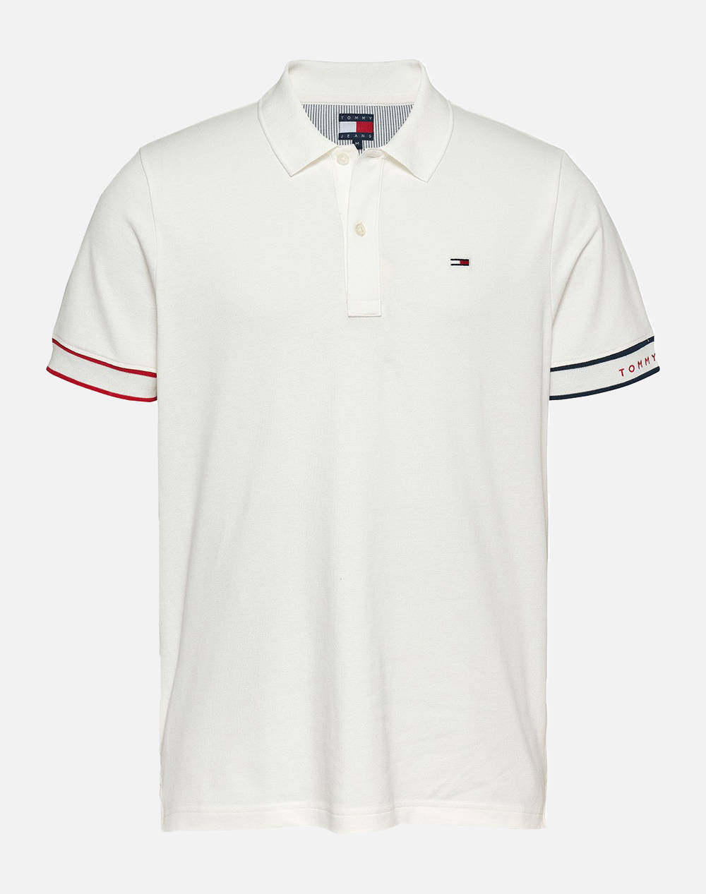 TOMMY JEANS TJM SLIM FLAG CUFF POLO EXT