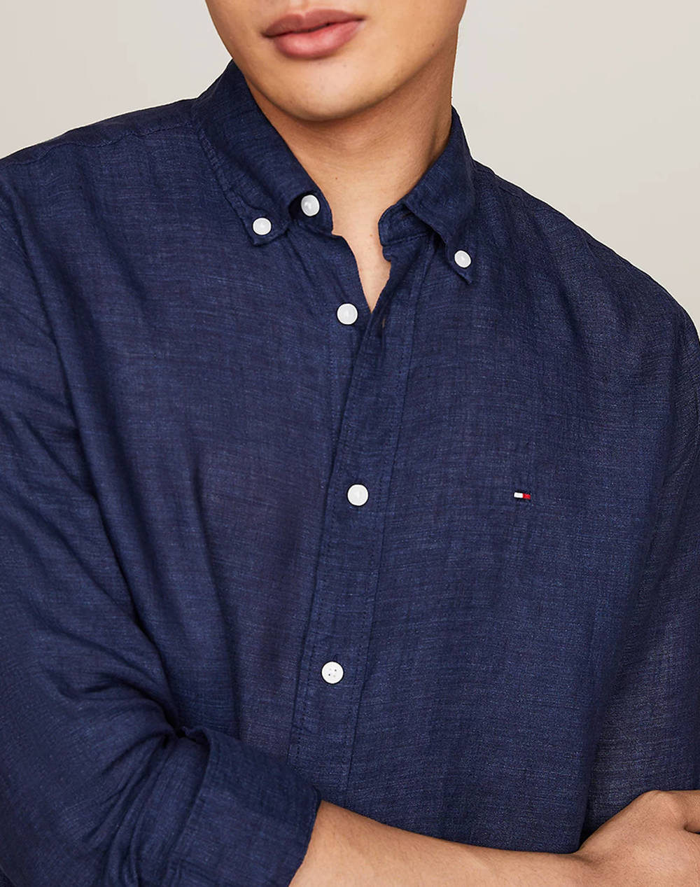 TOMMY HILFIGER PIGMENT DYED LI SOLID RF SHIRT