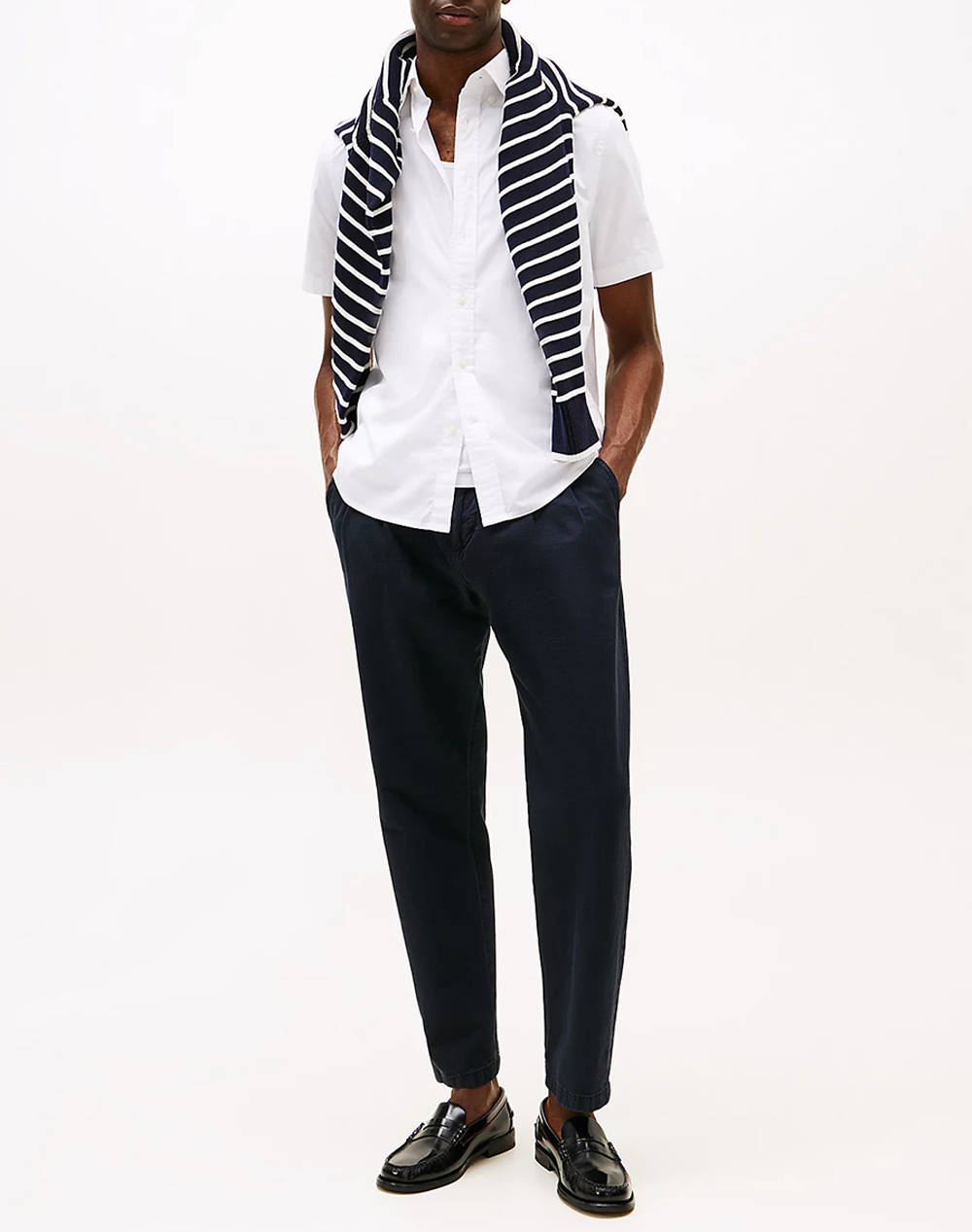 TOMMY HILFIGER FLEX POPLIN SOLID S/S SHIRT
