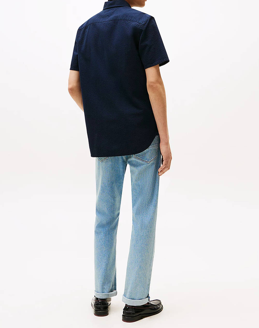TOMMY HILFIGER SEERSUCKER SOLID SS RF SHIRT