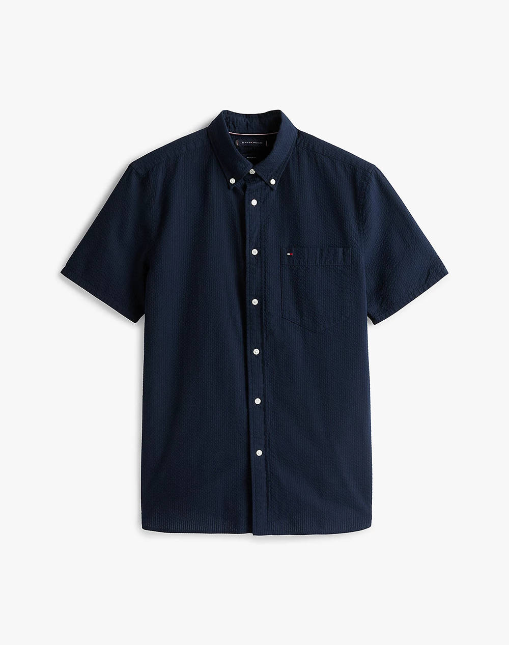 TOMMY HILFIGER SEERSUCKER SOLID SS RF SHIRT
