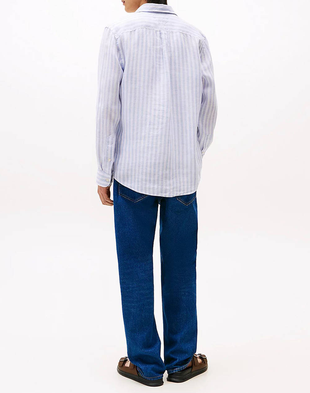 TOMMY HILFIGER LINEN ESSENTIAL STRIPE RF SHIRT