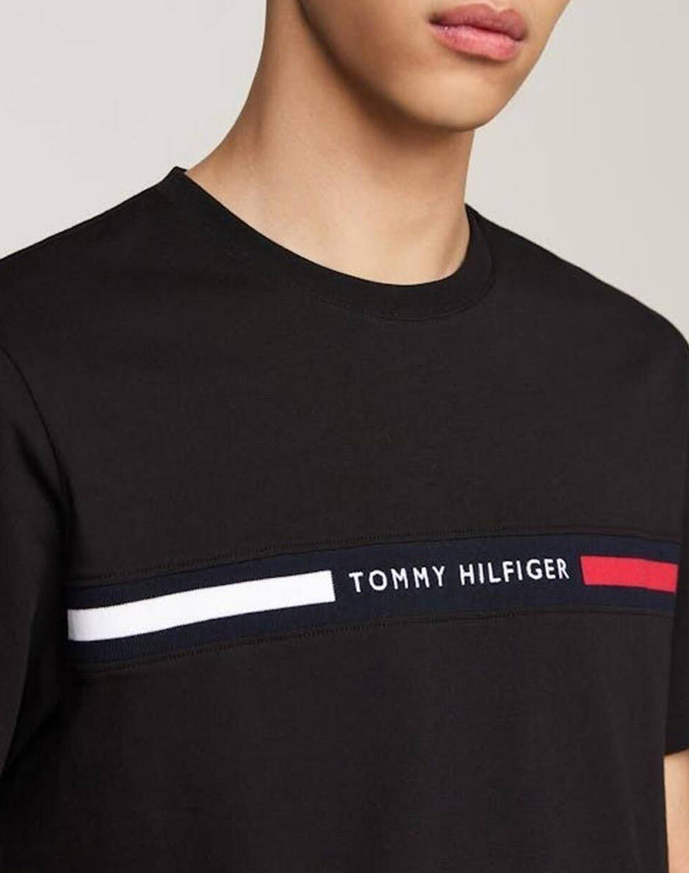 TOMMY HILFIGER HILFIGER CHEST INSERT TEE
