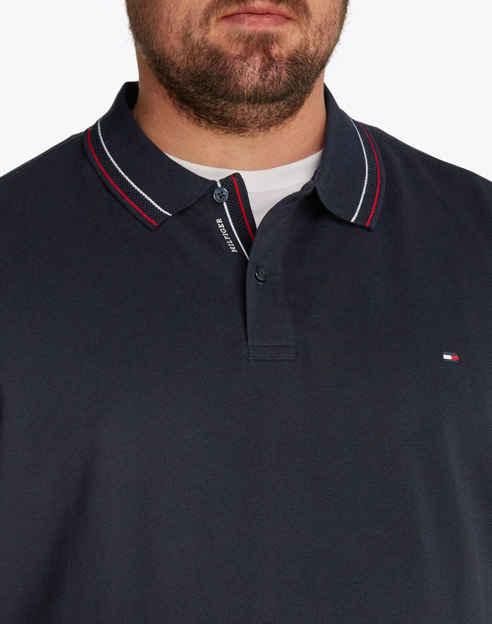 TOMMY HILFIGER BT-PLACKET INTEREST REG POLO-B