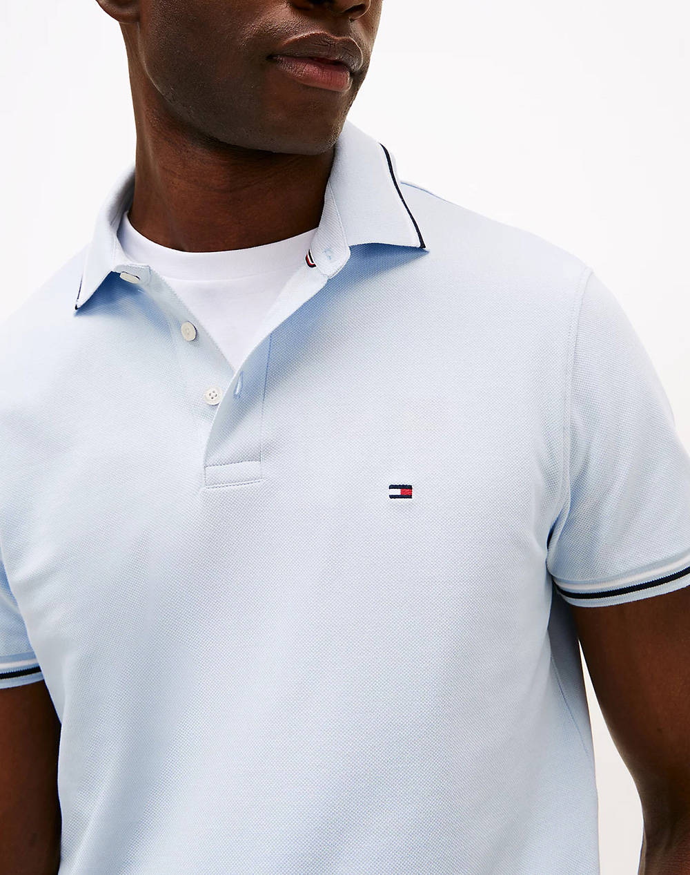 TOMMY HILFIGER TIPPED SLIM FIT SEASONAL POLO
