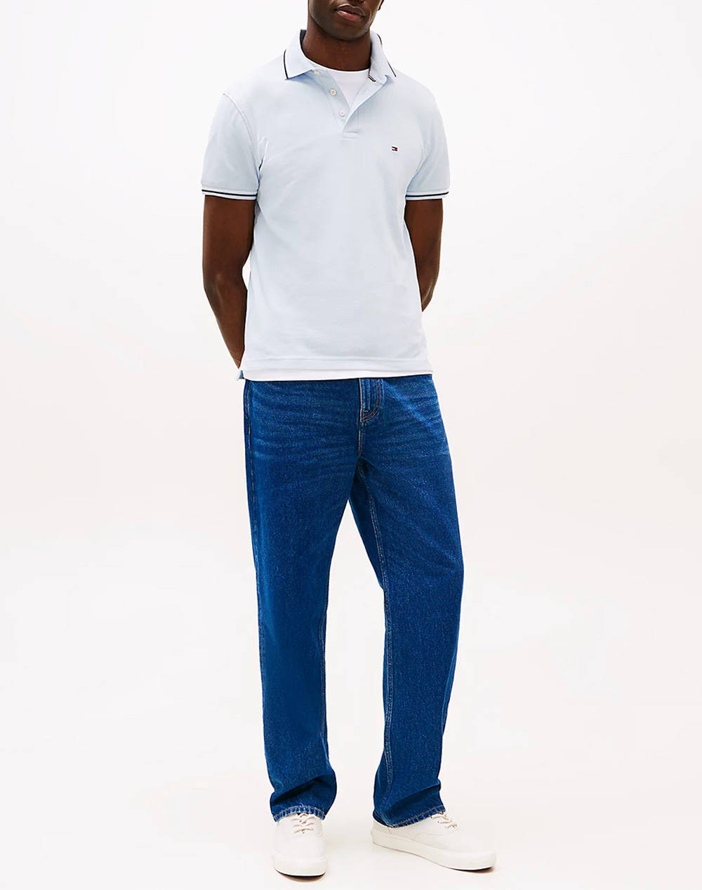 TOMMY HILFIGER TIPPED SLIM FIT SEASONAL POLO