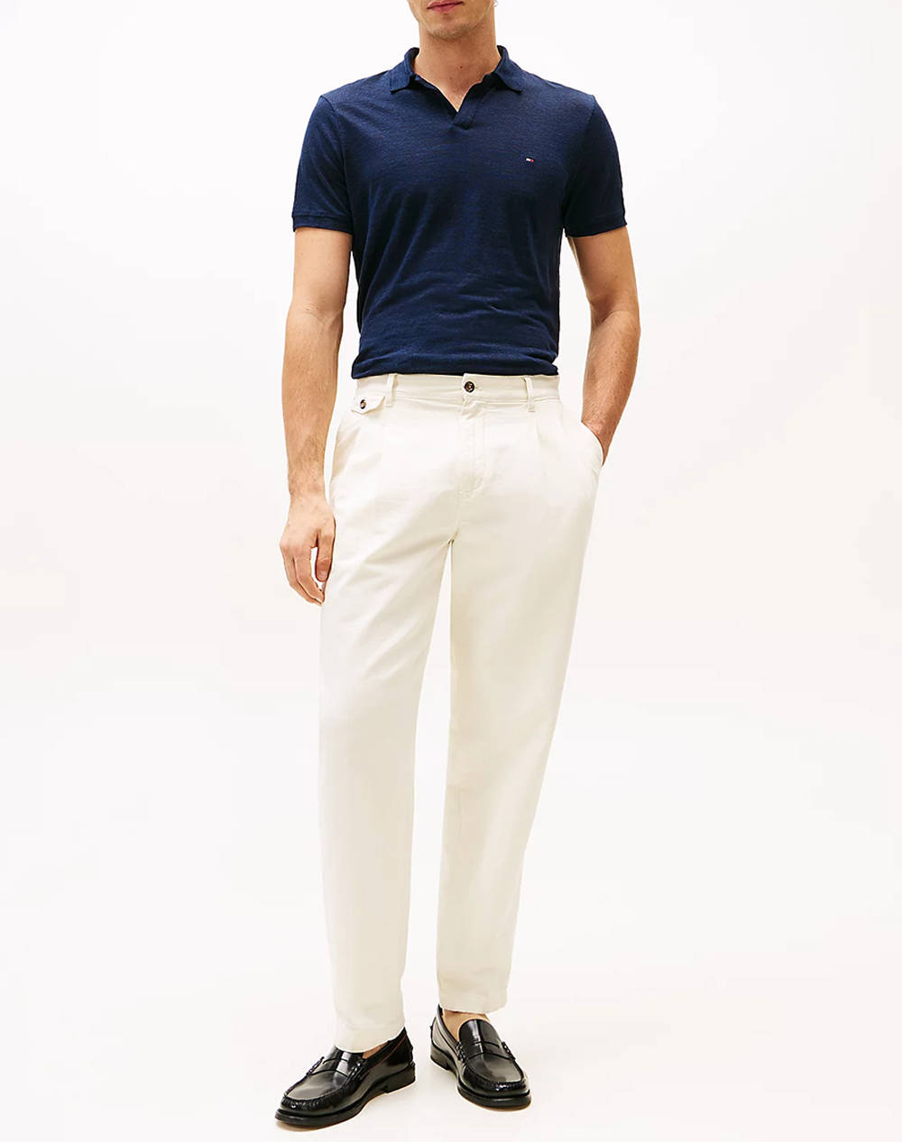 TOMMY HILFIGER PURE LINEN REG POLO