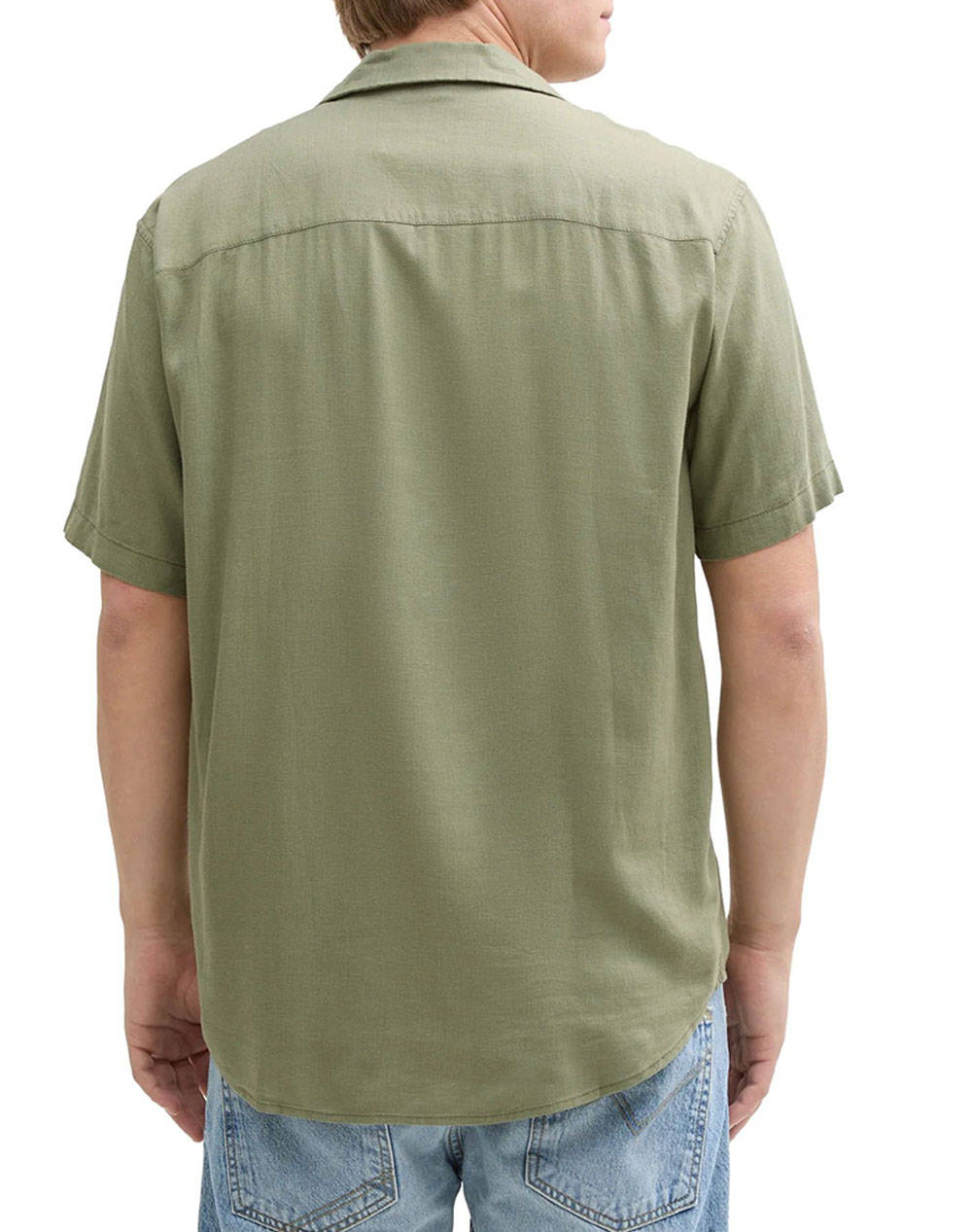 TOM TAILOR RELAXED VISCOSE LINEN SHIRT CAMASA DE BARBATI