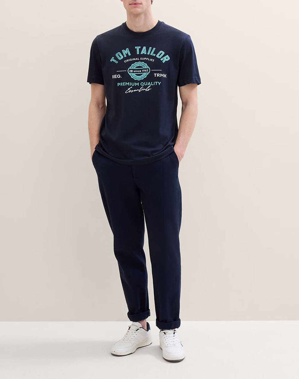TOM TAILOR LOGO BLUZA DE BARBATI