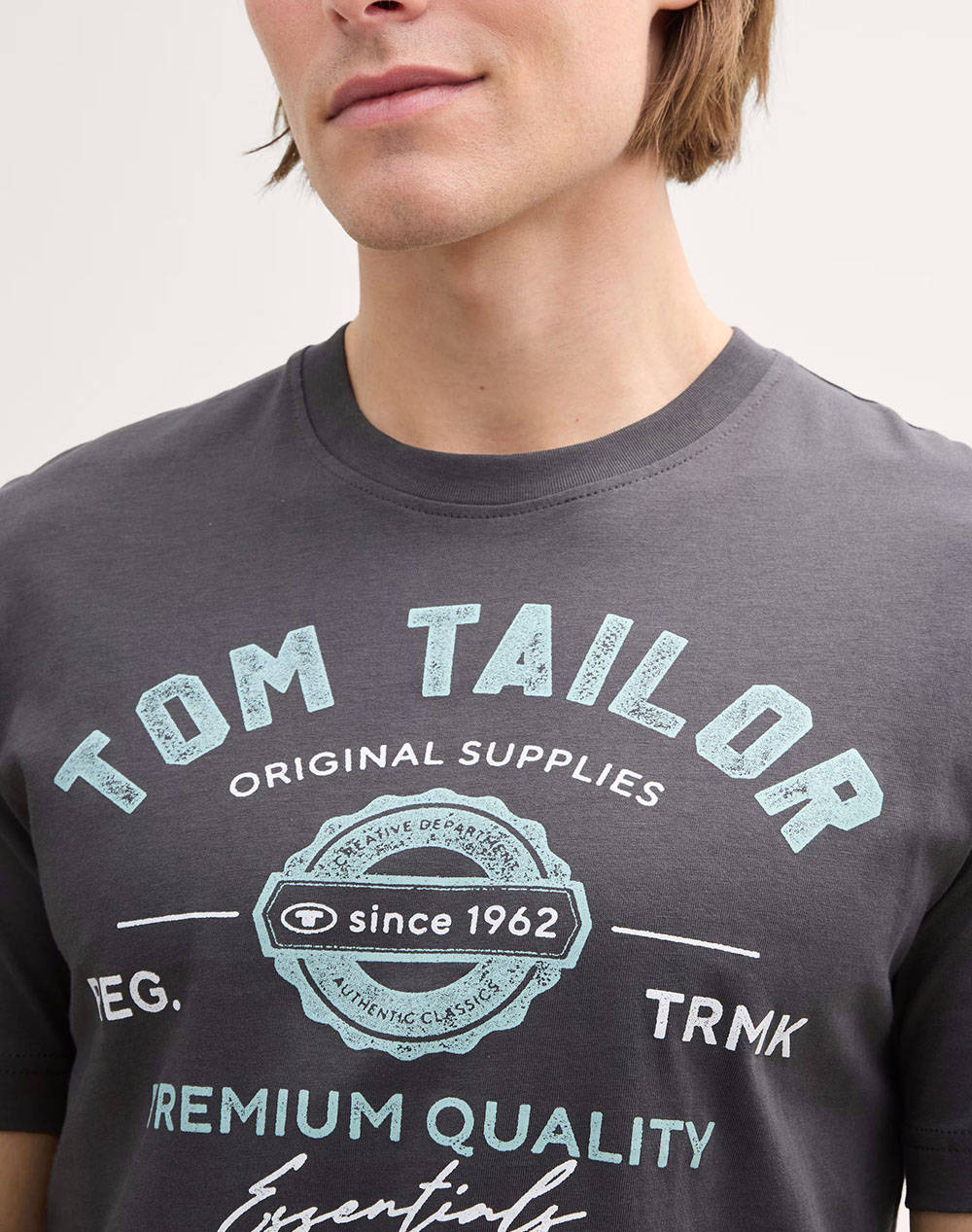 TOM TAILOR LOGO BLUZA DE BARBATI
