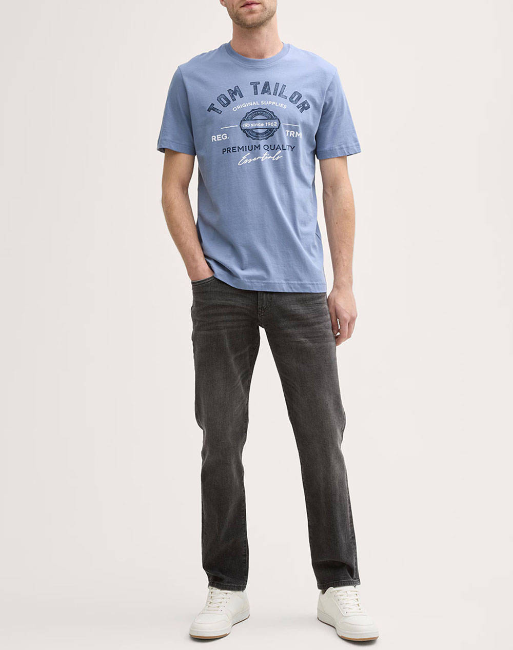 TOM TAILOR LOGO BLUZA DE BARBATI