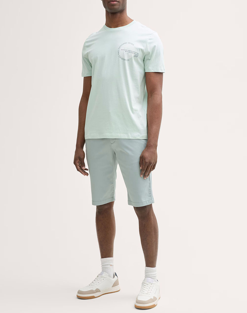 TOM TAILOR PRINTED T-SHIRT BLUZA DE BARBATI