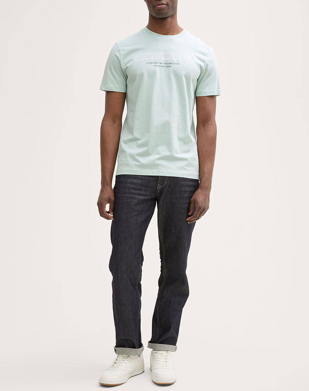 TOM TAILOR PRINTED T-SHIRT BLUZA DE BARBATI
