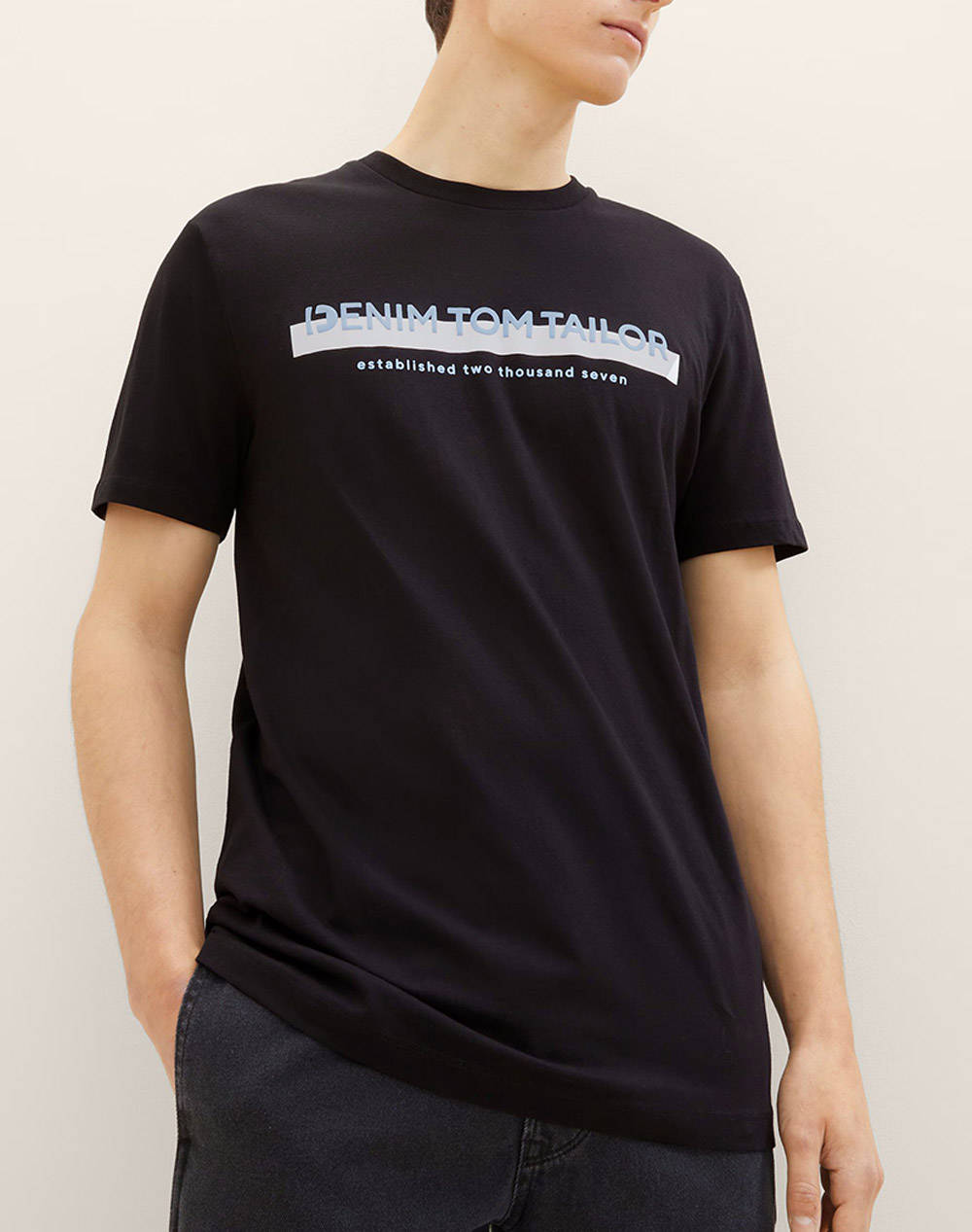 TOM TAILOR PRINTED T-SHIRT BLUZA DE BARBATI