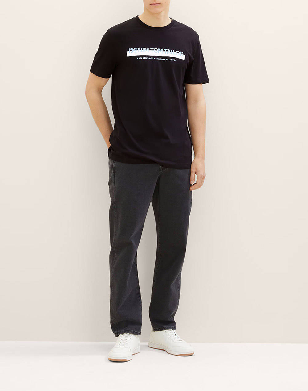 TOM TAILOR PRINTED T-SHIRT BLUZA DE BARBATI