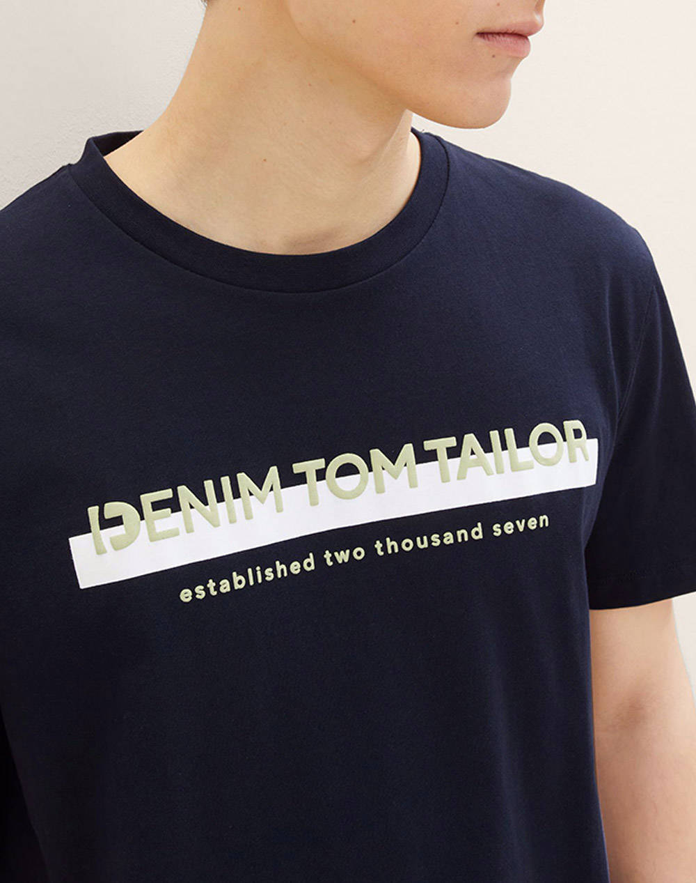 TOM TAILOR PRINTED T-SHIRT BLUZA DE BARBATI
