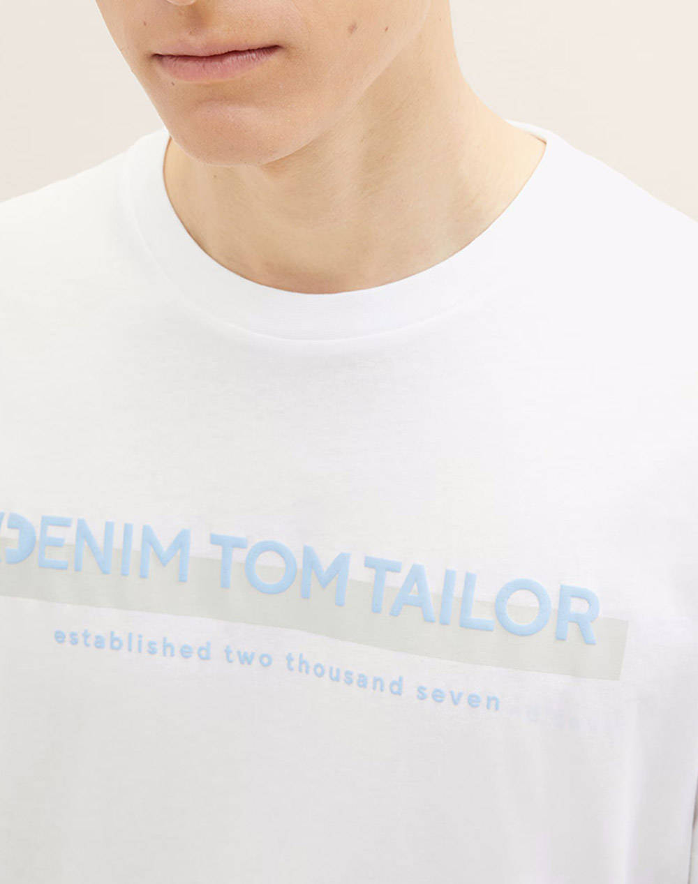 TOM TAILOR PRINTED T-SHIRT BLUZA DE BARBATI