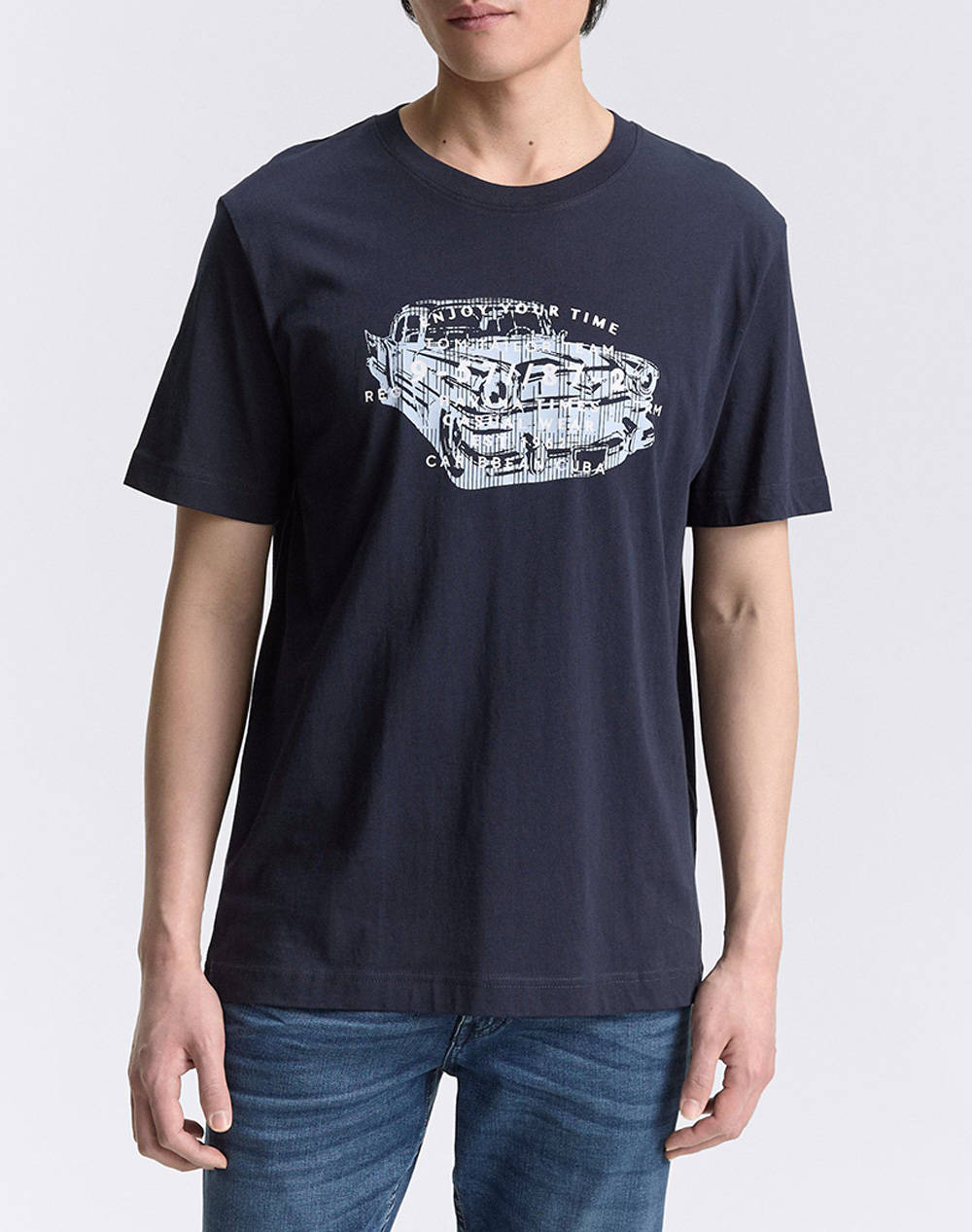 TOM TAILOR PRINTED T-SHIRT BLUZA DE BARBATI