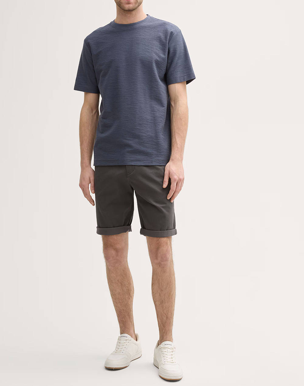 TOM TAILOR STRUCTURED T-SHIRT BLUZA DE BARBATI