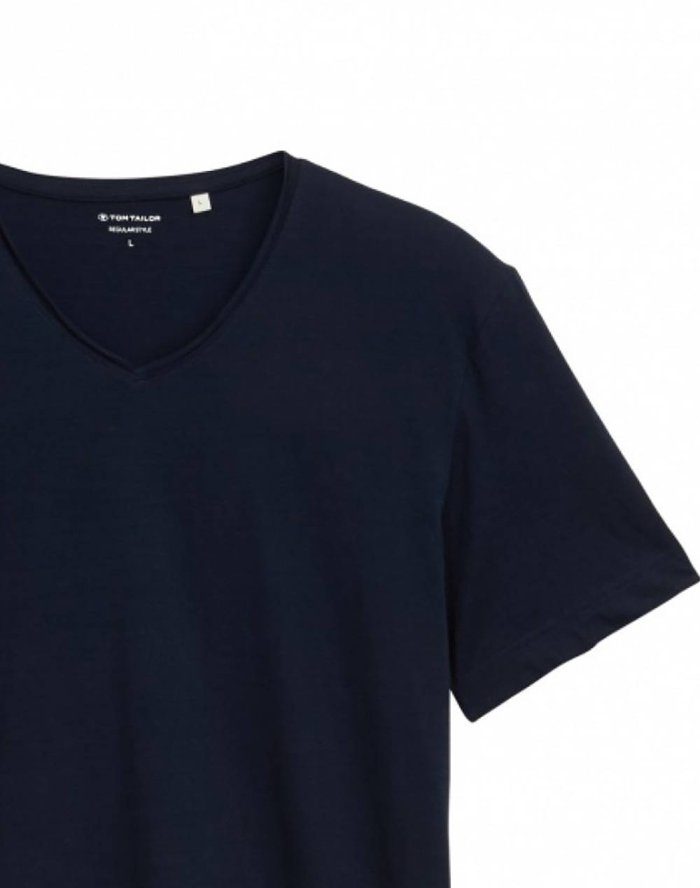 TOM TAILOR SLUB V-NECK T-SHIR BLUZA DE BARBATI