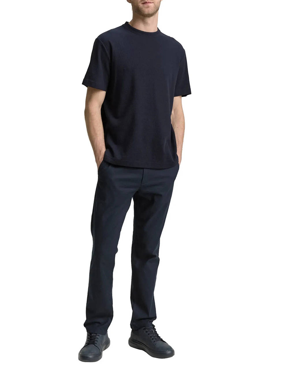 TOM TAILOR STRUCTURED T-SHIRT BLUZA DE BARBATI