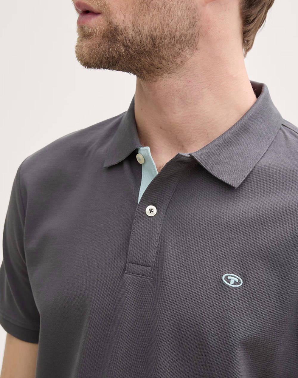 TOM TAILOR BASIC POLO WITH CONTRAST BLUZA DE BARBATI