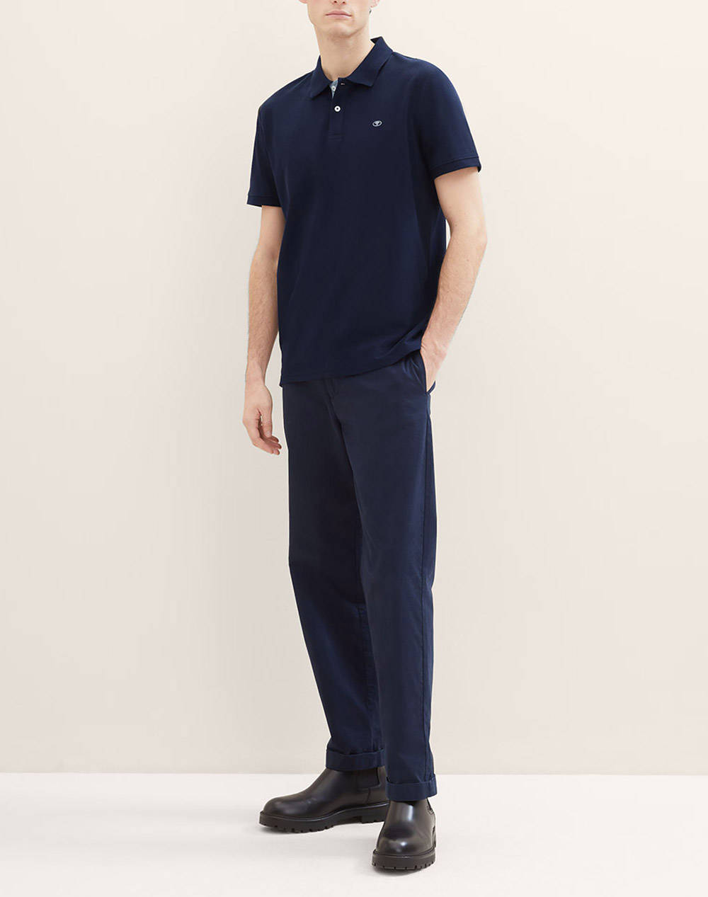 TOM TAILOR BASIC POLO WITH CONTRAST BLUZA DE BARBATI