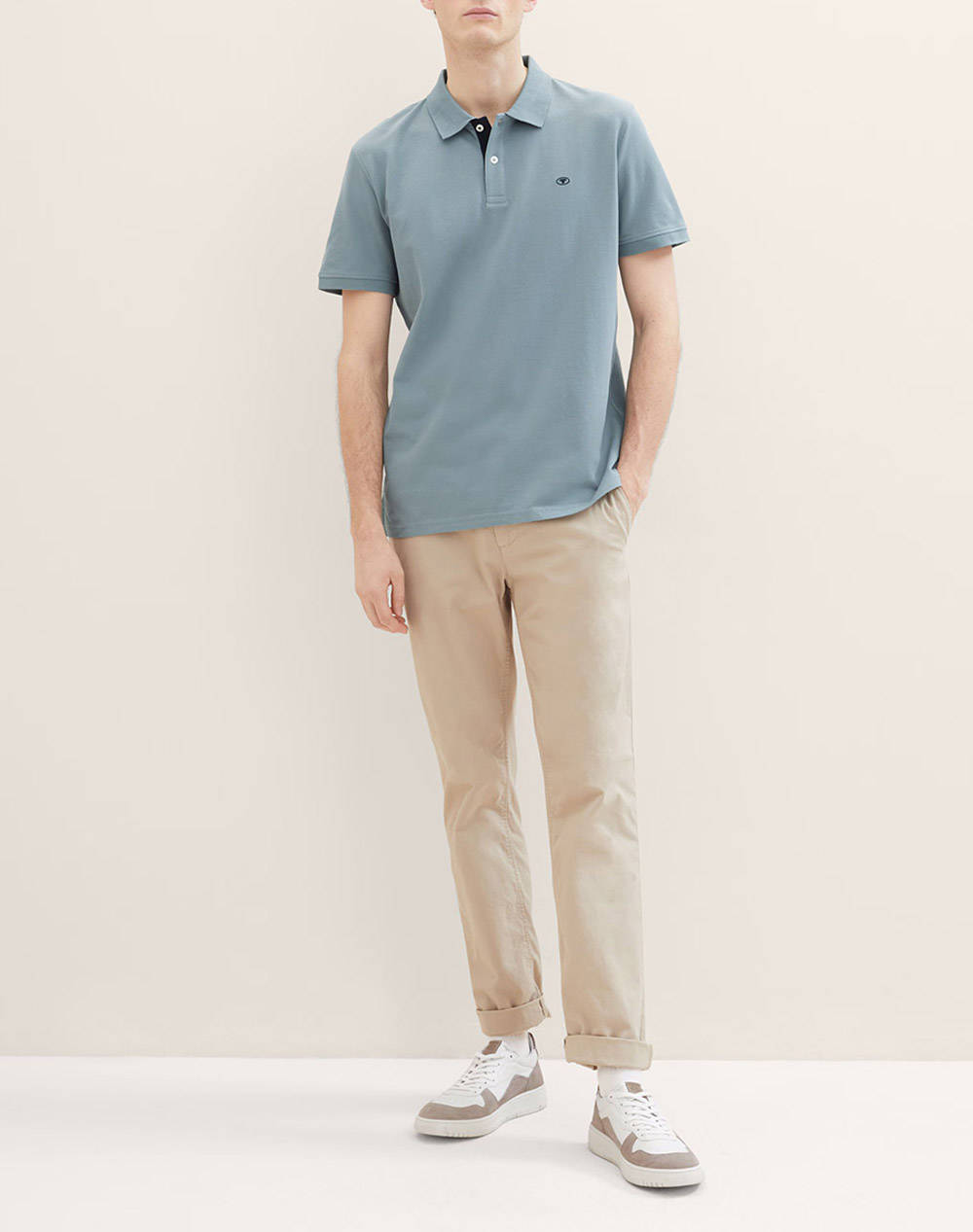 TOM TAILOR BASIC POLO WITH CONTRAST BLUZA DE BARBATI