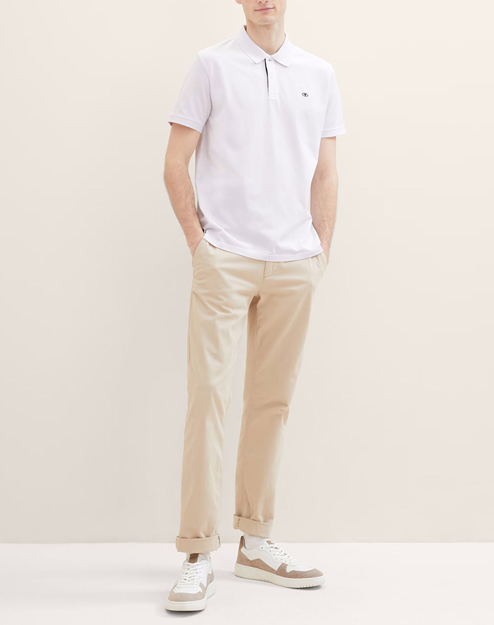TOM TAILOR BASIC POLO WITH CONTRAST BLUZA DE BARBATI