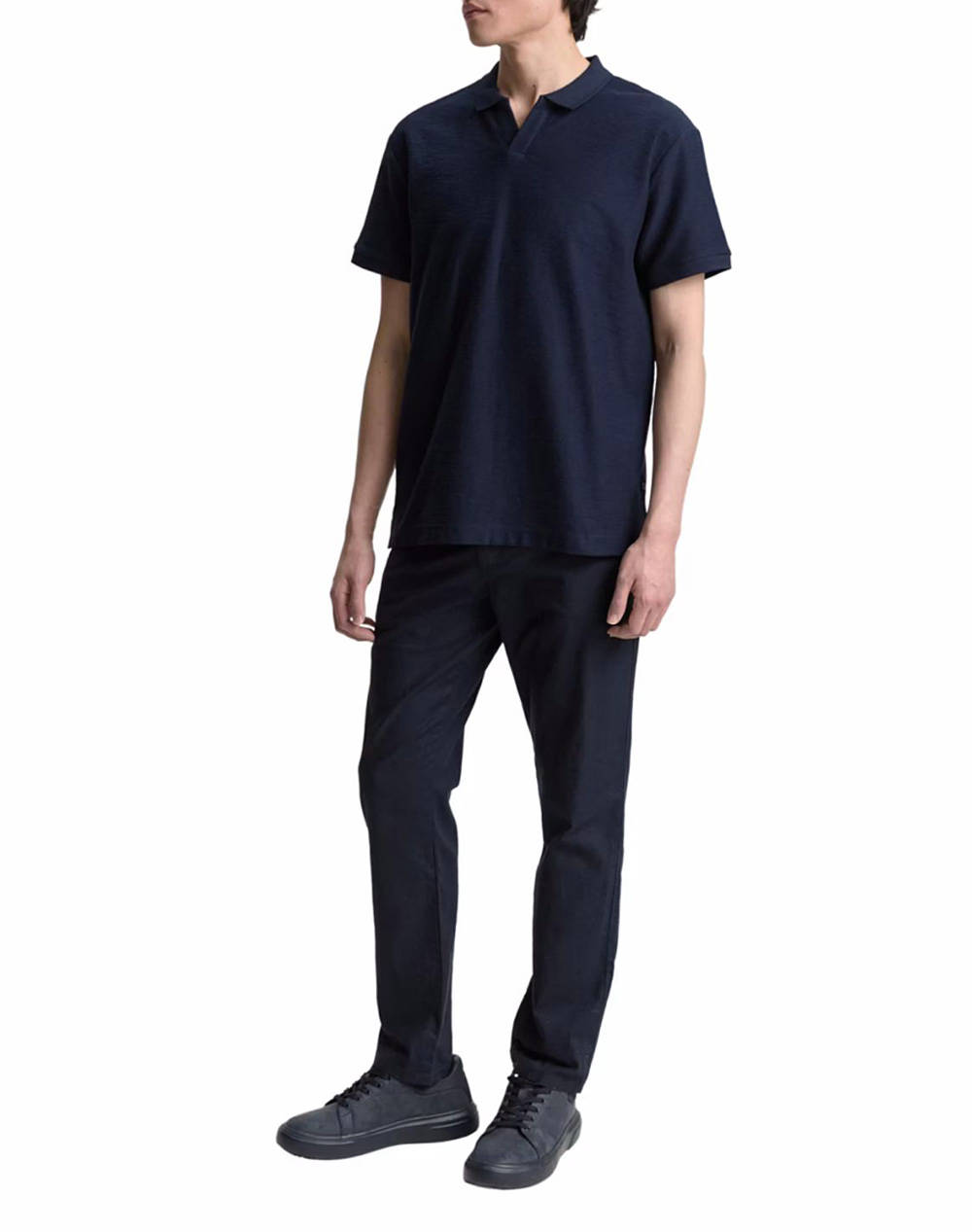 TOM TAILOR STRUCTURED RESORT COLLAR BLUZA DE BARBATI