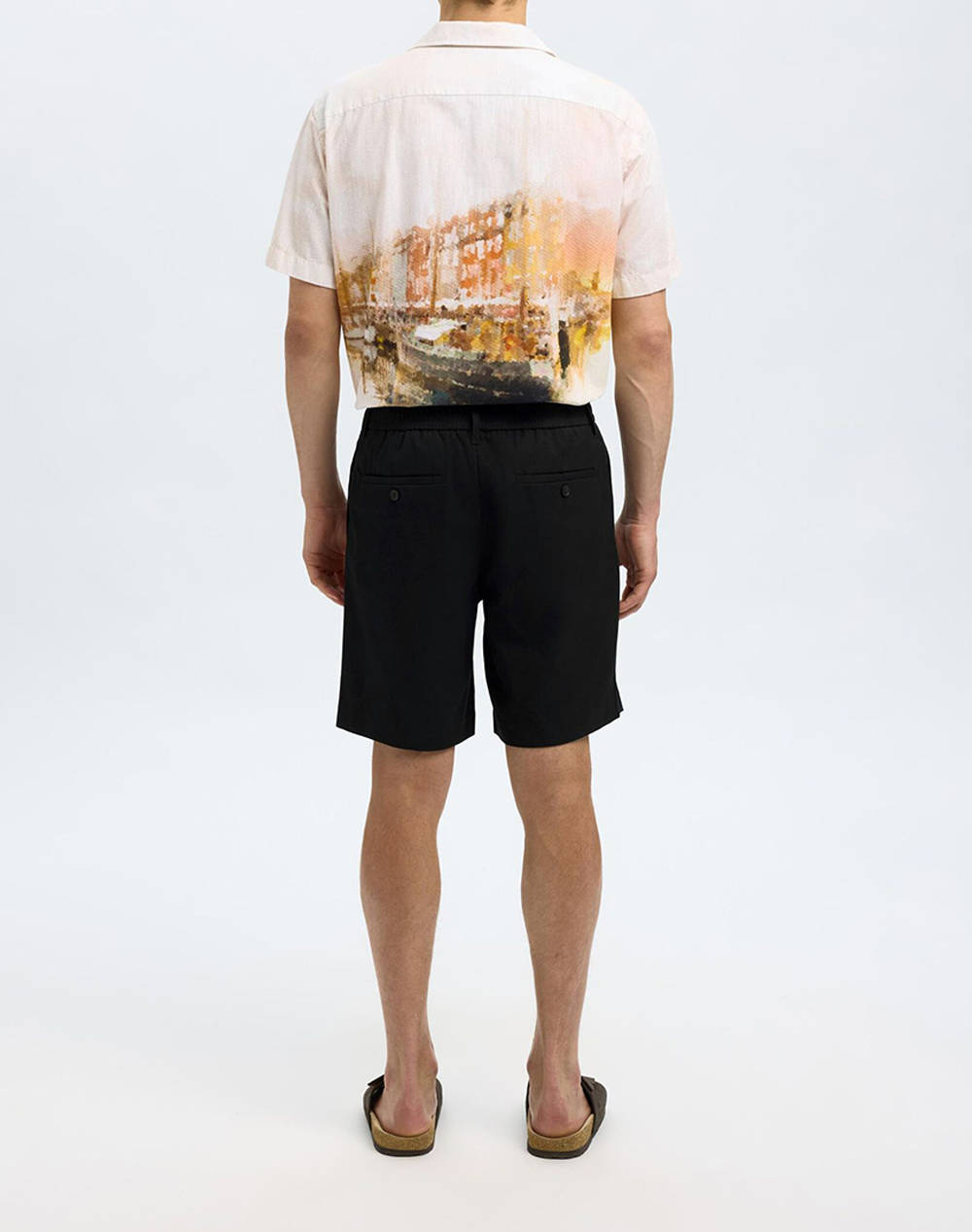 SELECTED SLHREGULAR-LEROY PLEAT SHORTS NOOS
