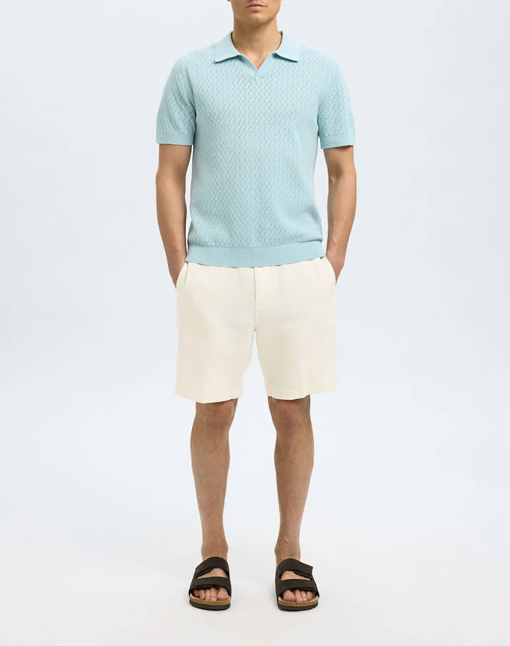 SELECTED SLHREGULAR-LEROY LINEN BLD SHORTS NOOS