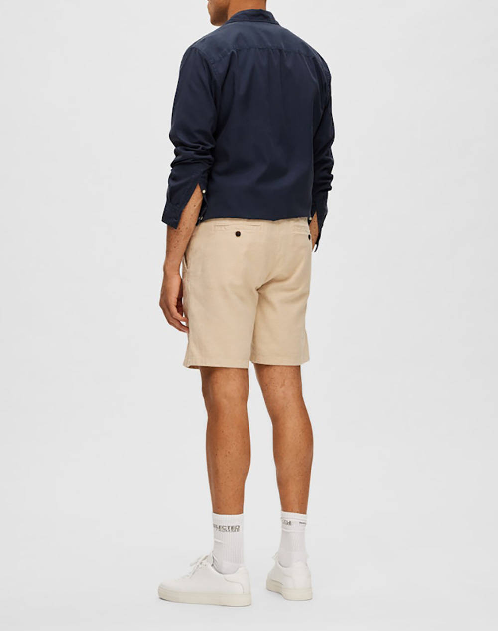 SELECTED SLHREGULAR-BRODY LINEN BLD SHORTS NOOS