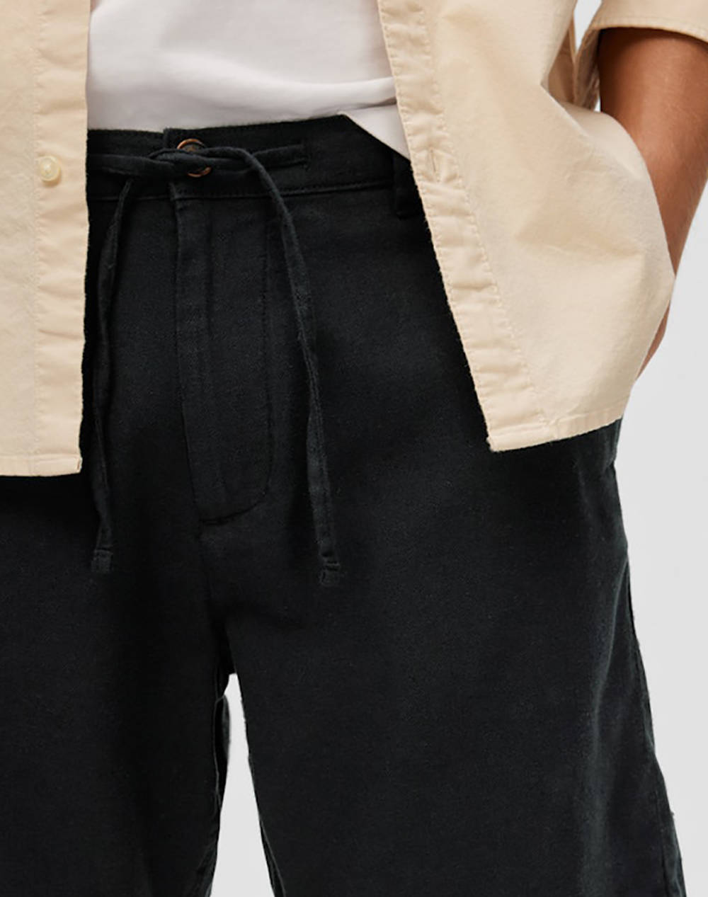 SELECTED SLHREGULAR-BRODY LINEN BLD SHORTS NOOS