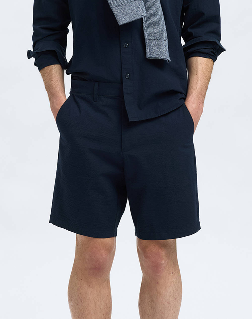 SELECTED SLHREGULAR-KARL SEERSUCKER SHORTS NOOS