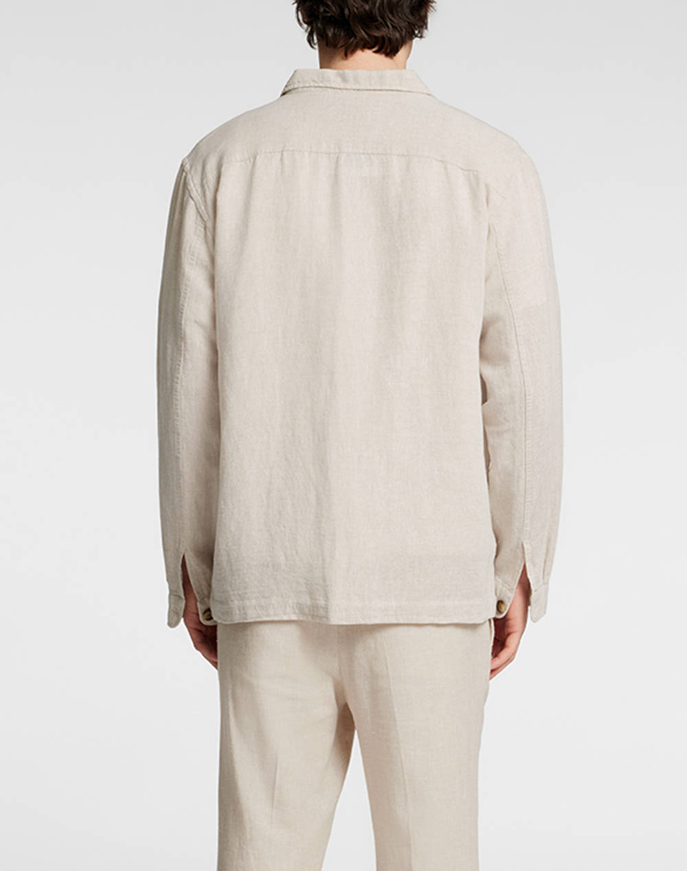 SELECTED SLH-LEROY LINEN BLEND OVERSHIRT LS NOOS