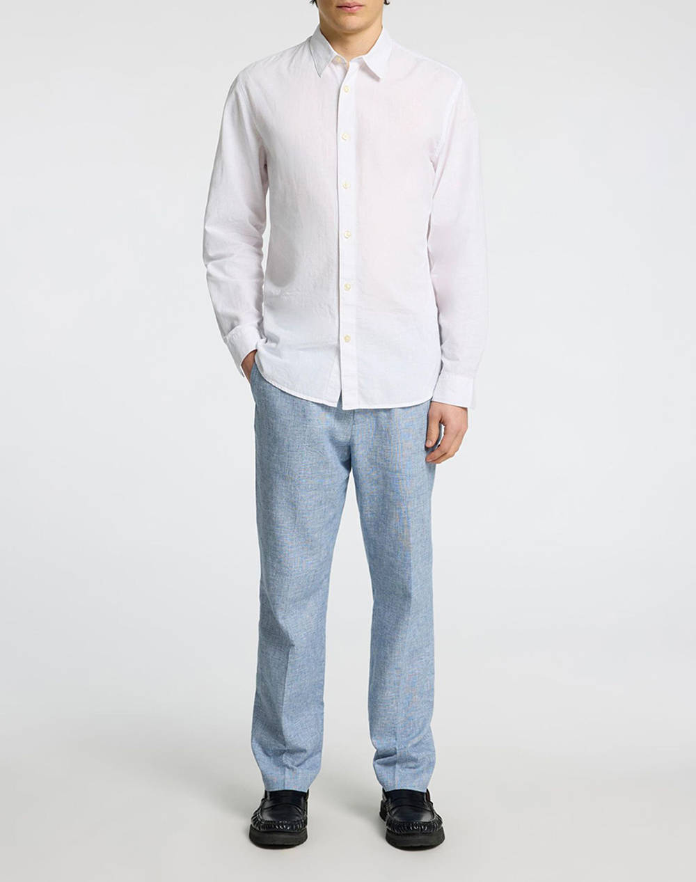 SELECETD SLHSLIM-LUX OXFORD SHIRT LS SPREAD NOOS
