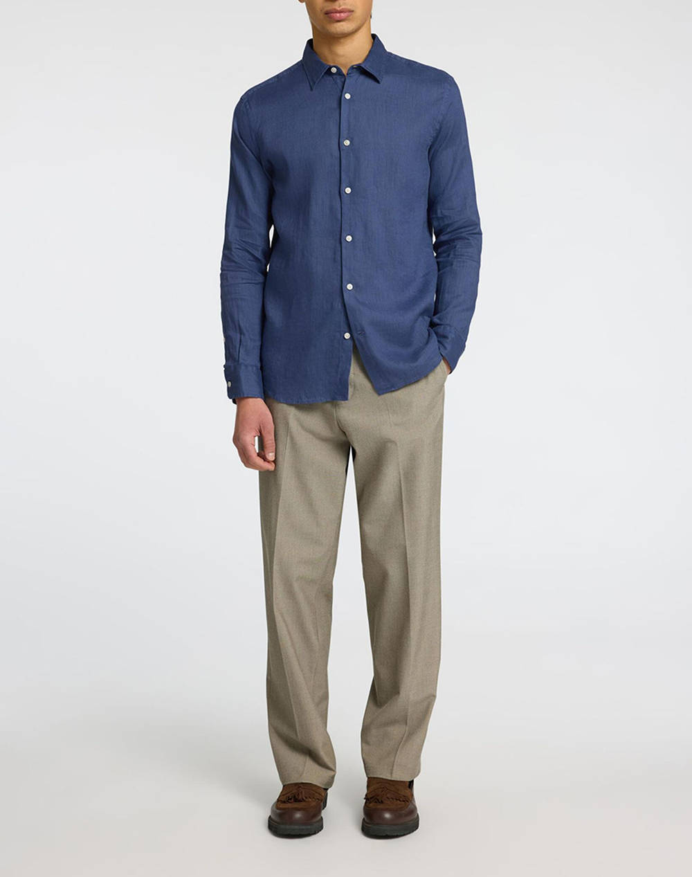 SELECTED SLHREGKYLIAN-LINEN SHIRT LS CLASSIC NOOS