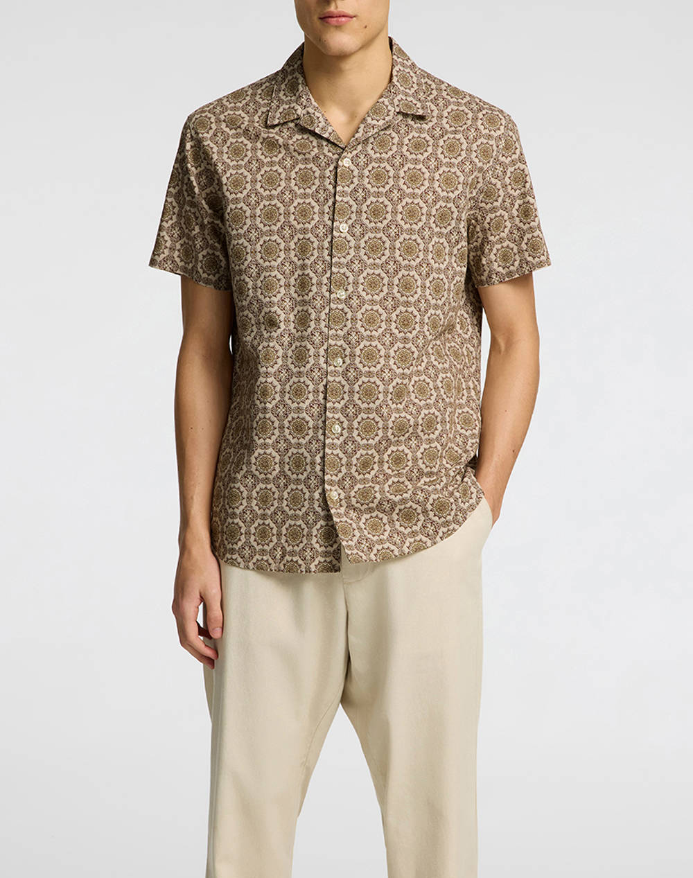 SELECTED SLHREGSUN SHIRT SS RESORT