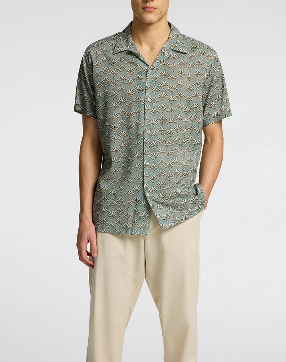 SELECTED SLHREG-AIR SHIRT SS MIX