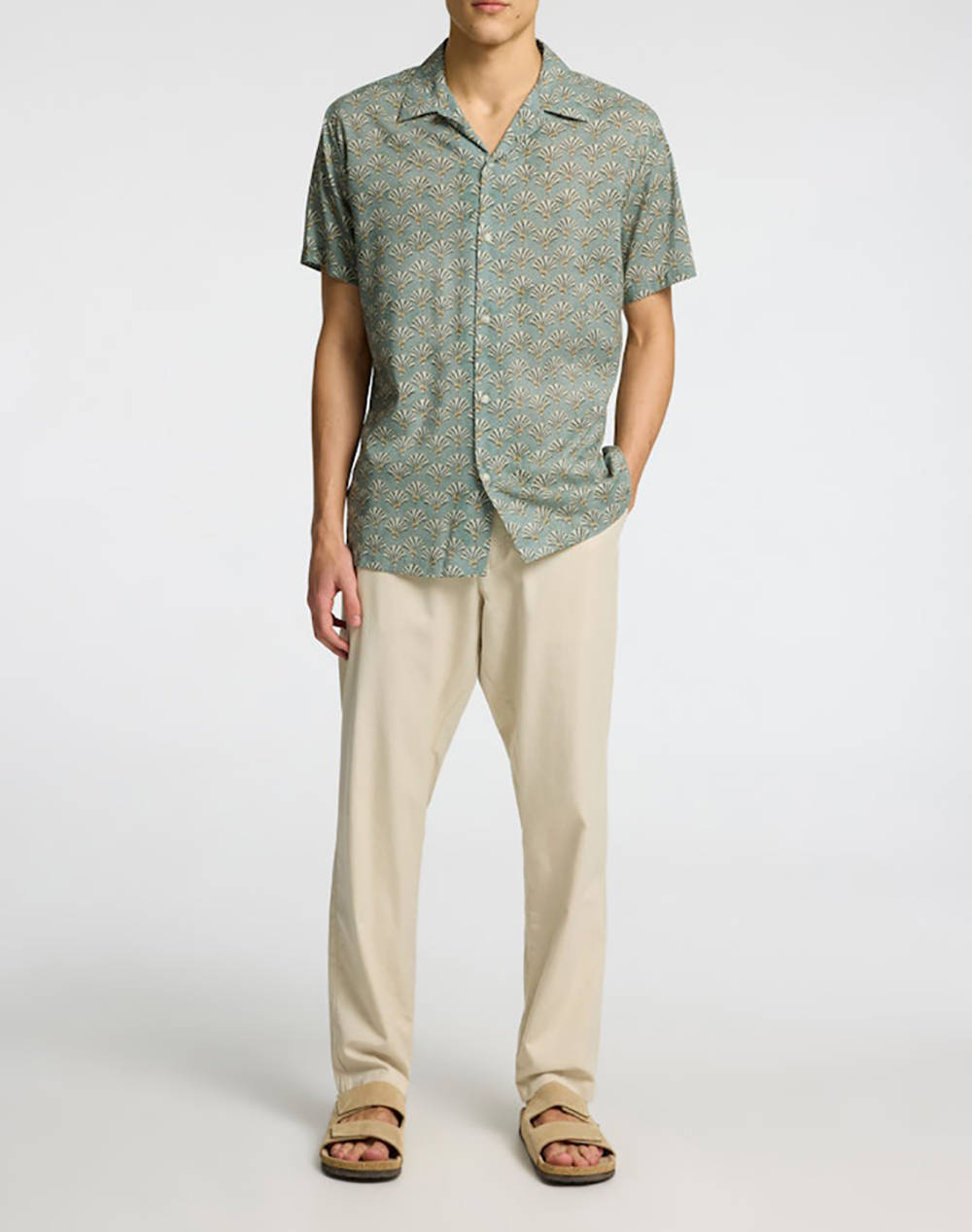SELECTED SLHREG-AIR SHIRT SS MIX