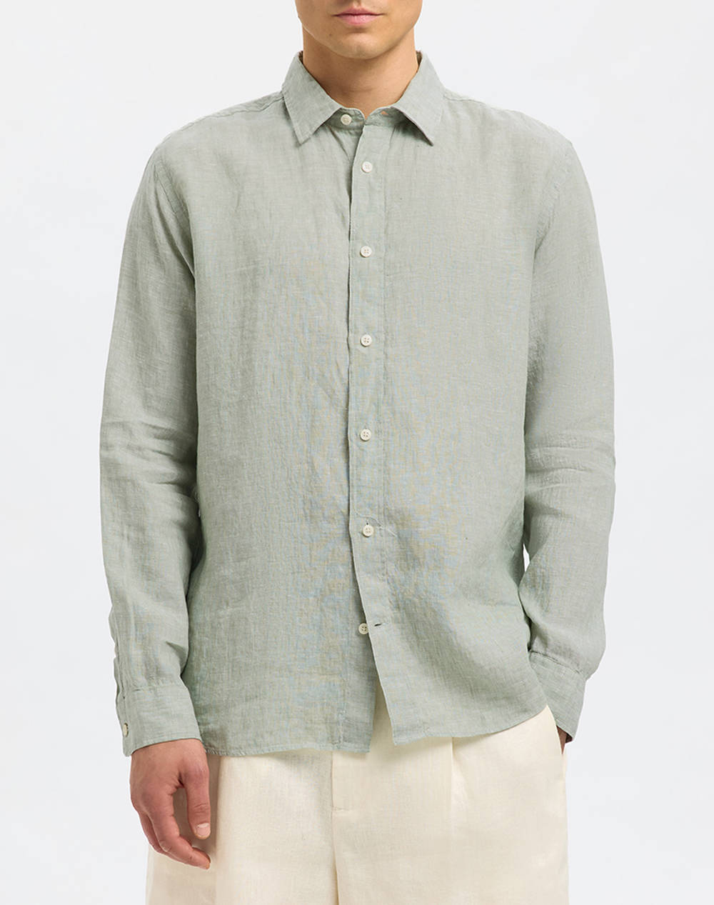 SELECTED SLHREGKYLIAN LINEN LS SHIRT