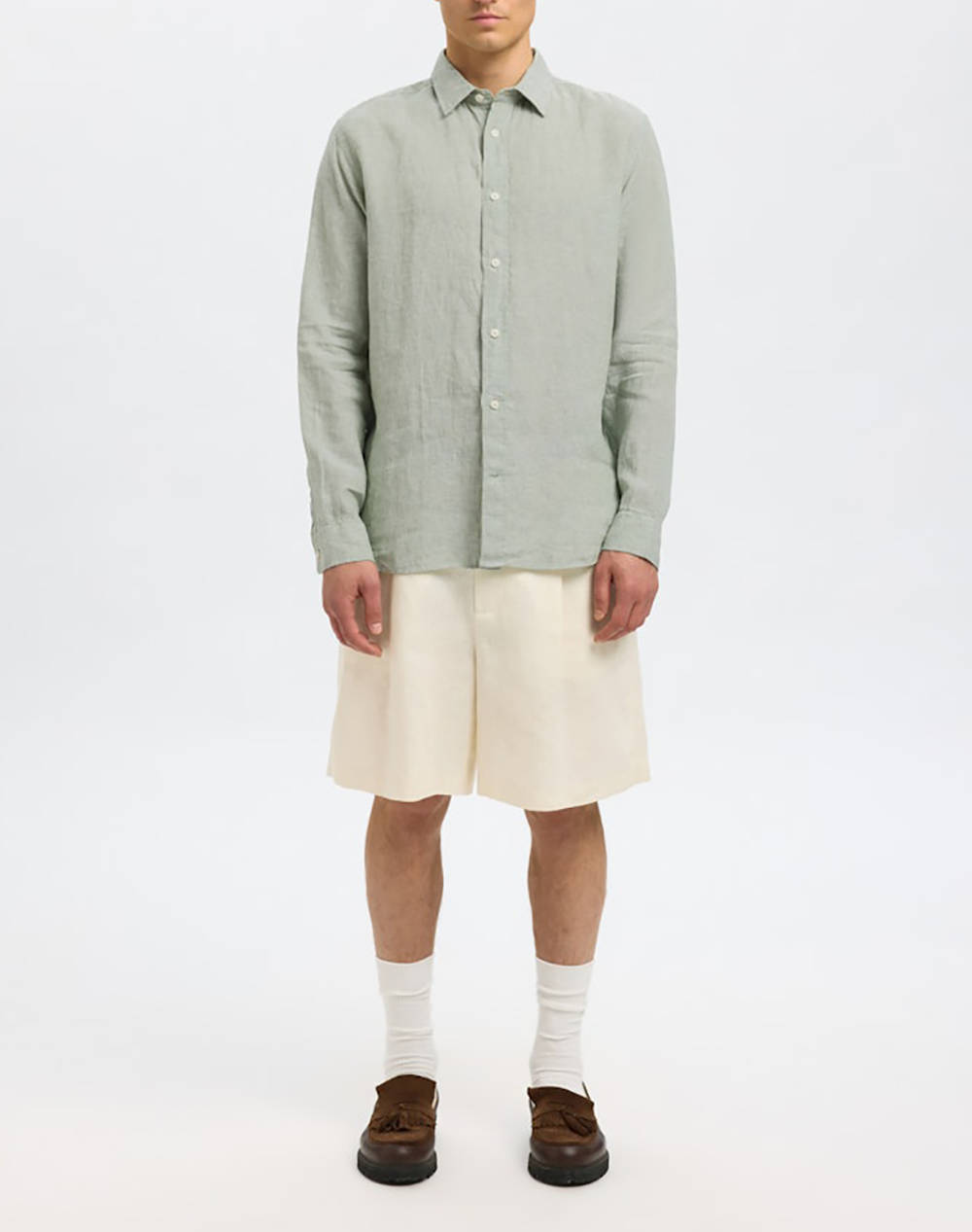 SELECTED SLHREGKYLIAN LINEN LS SHIRT